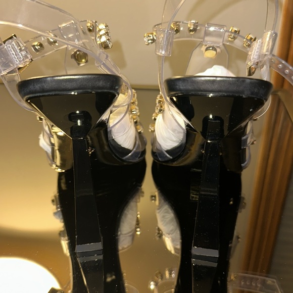 Versace Clear PVC Sandals - Picture 3 of 5